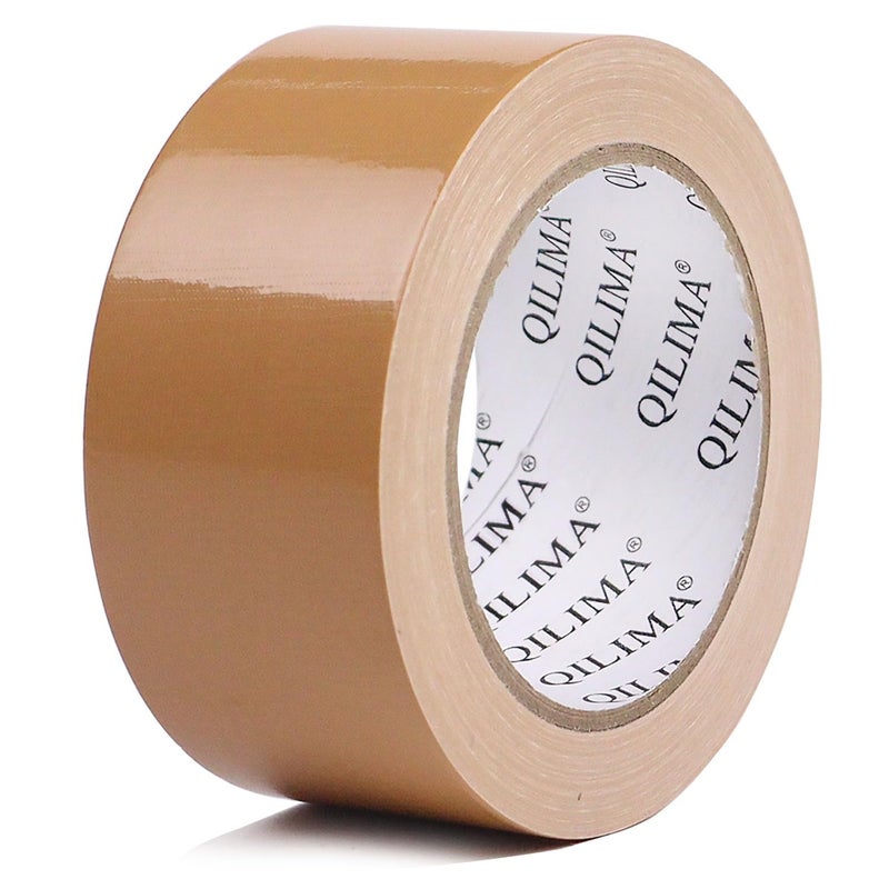 QILIMA Cloth Duct Tape, Waterproof Duct Cloth Fabric, Professional Grade Duct Tape for Photographers,Repairs, DIY, Crafts, Indoor Outdoor Use,2 Inch X 28 Yards, Brown - Image 1